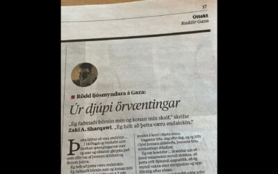 My article “Úr djúpi örvæntingar” (From the Depths of Despair)